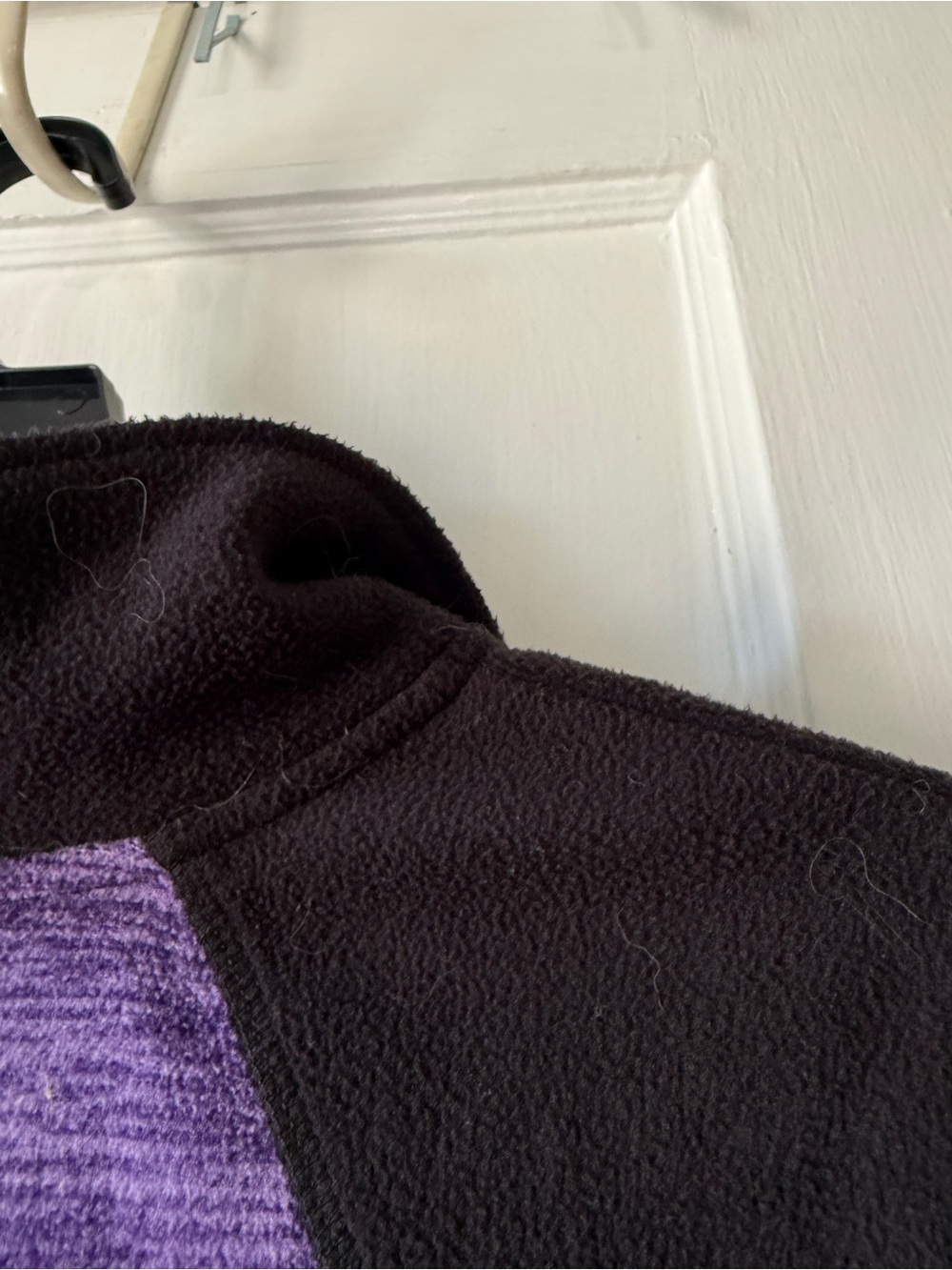 Women’s Half-Zip Active Pullover - Purple & Black St John’s Bay size L - Picture 8 of 8